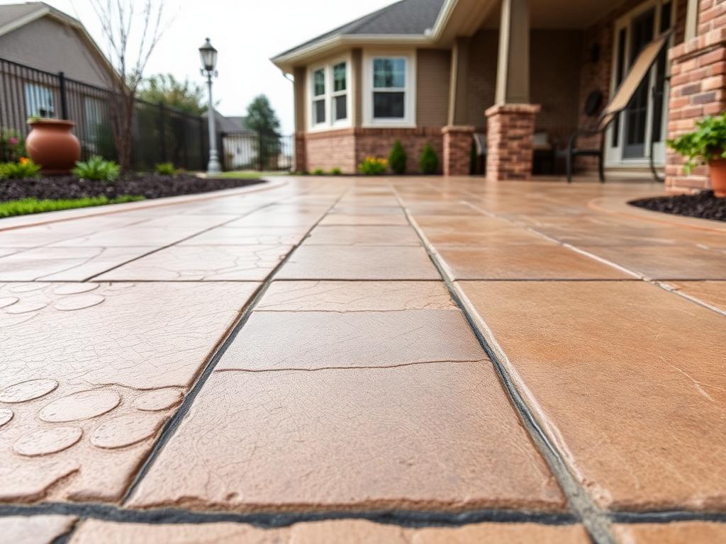 Stamped Concrete Patio — Red Deer